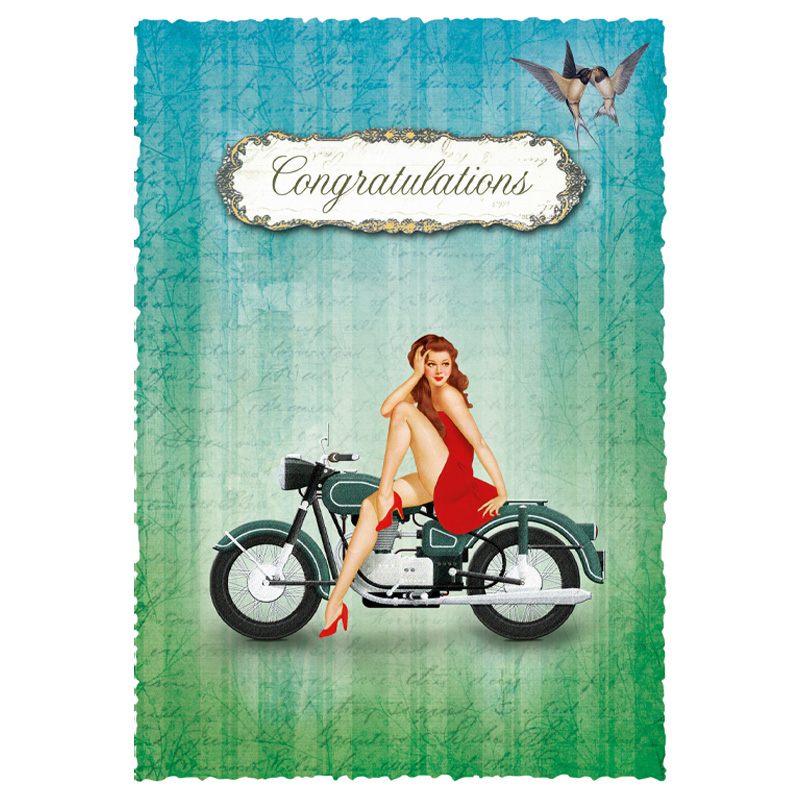 FU-3541 ΚΑΡΤΑ ΕΥΧΕΤ.ROMANTIQUE ΕΙΔ.ΘΕΜΑ "CONGRATULATIONS"
