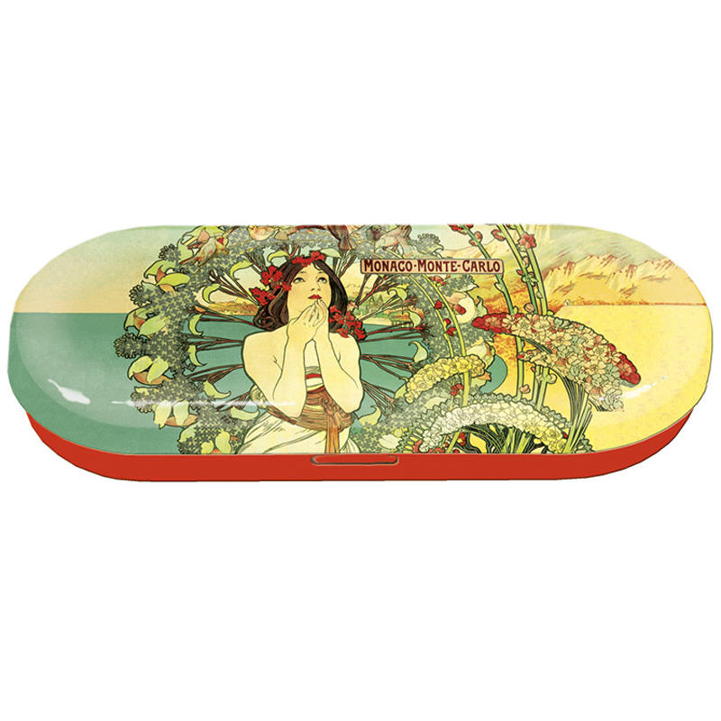 FR-18666 ΘΗΚΗ ΓΥΑΛΙΩΝ ΜΕΤΑΛΛΙΚΗ "ART NOUVEAU-MONTE CARLO"