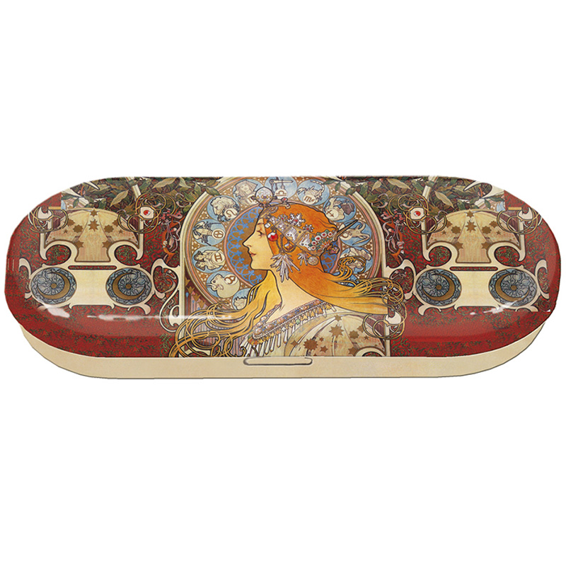 FR-18667 ΘΗΚΗ ΓΥΑΛΙΩΝ ΜΕΤΑΛΛΙΚΗ "ART NOUVEAU ZODIAC"