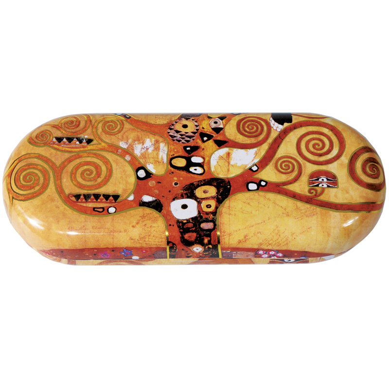 FR-18722 ΘΗΚΗ ΓΥΑΛΙΩΝ ΜΕΤΑΛΛΙΚΗ "KLIMT -LEBENSBAUM"