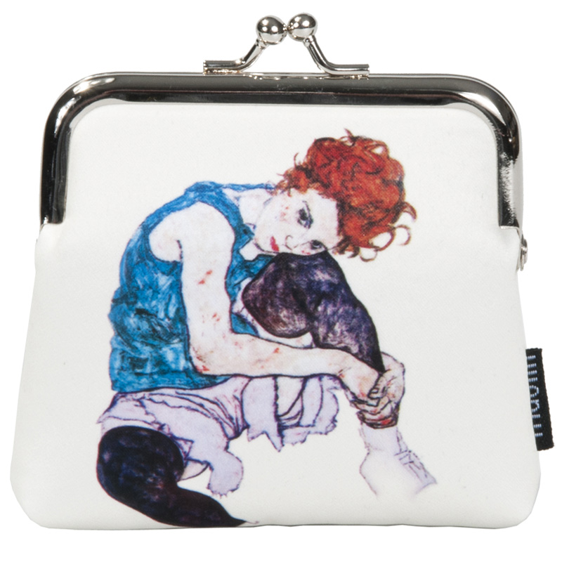 FR-18931 ΠΟΡΤΟΦΟΛΑΚΙ ΥΦΑΣΜΑΤΙΝΟ ΜΕ ΚΛΙΠ "SCHIELE"