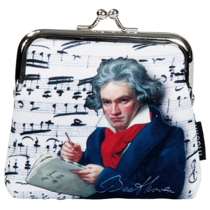 FR-18966 ΠΟΡΤΟΦΟΛΑΚΙ ΥΦΑΣΜΑΤΙΝΟ ΜΕ ΚΛΙΠ "BEETHOVEN"