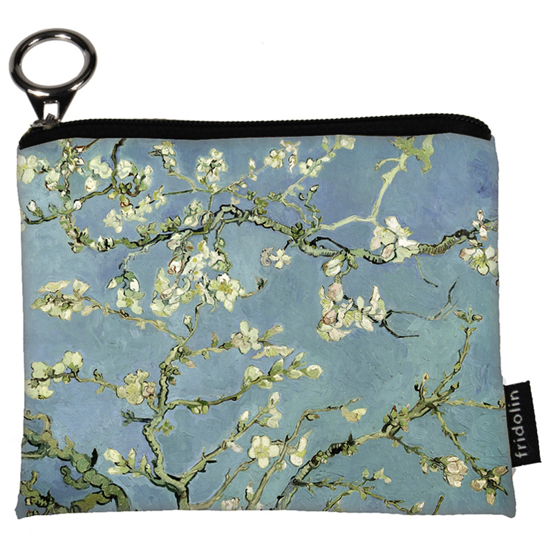 FR-19274 ΠΟΡΤΟΦΟΛΑΚΙ ΥΦΑΣΜΑΤΙΝΟ ΜΕ ΦΕΡΜΟΥΑΡ "VAN GOGH" ALMOND