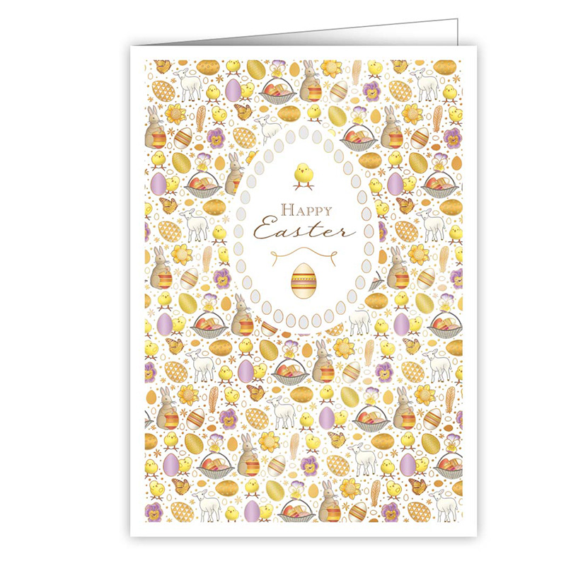 QU-3417 ΕΥΧΕΤΗΡΙΑ ΚΑΡΤΑ ΠΑΣΧΑΛΙΝΗ ΜΕ ΦΑΚΕΛΟ