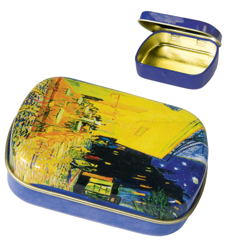 FR-18631 ΚΟΥΤΑΚΙ ΜΕΤΑΛΛΙΚΟ "VAN GOGH CAFE"