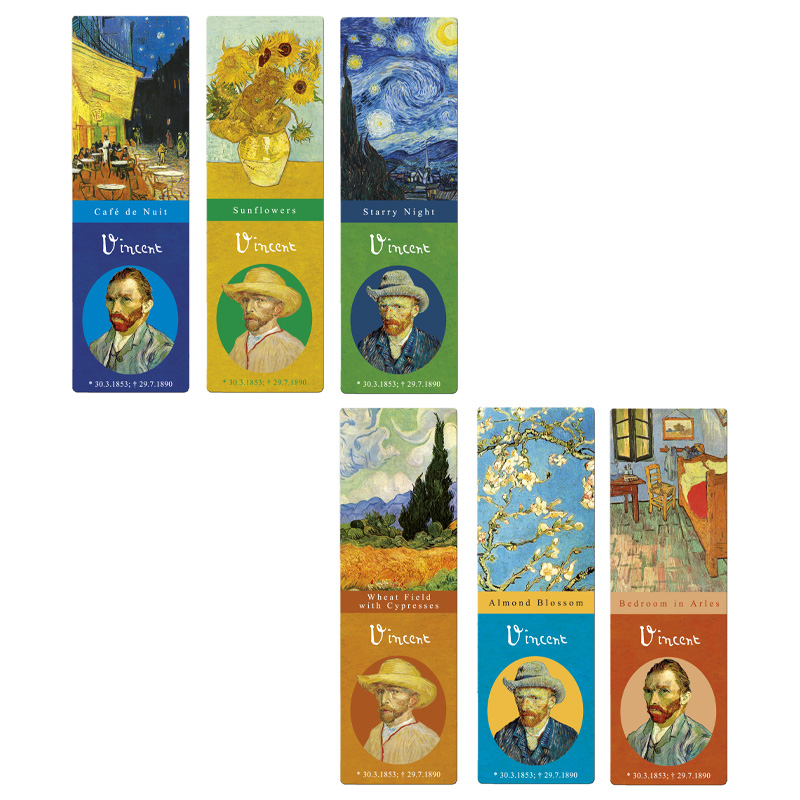 FR-67450 ΣΕΛΙΔΟΔΕΙΚΤΗΣ ΧΑΡΤΙΝΟΣ "VAN GOGH" 5X16EK.