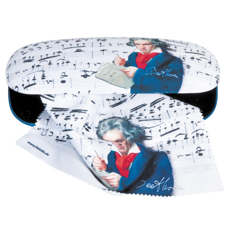 FR-12534 ΘΗΚΗ ΓΥΑΛΙΩΝ ΥΦΑΣΜΑΤΙΝΗ ΜΕ ΠΑΝΑΚΙ "BEETHOVEN"