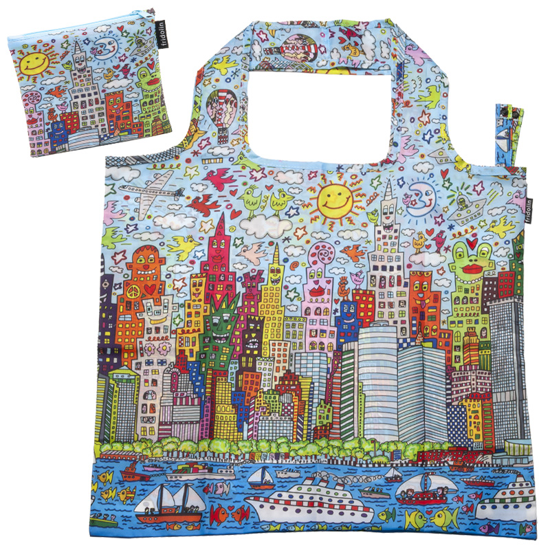 FR-40561 ART SHOPPING ECO BAGS "JAMES RIZZI"N.Y