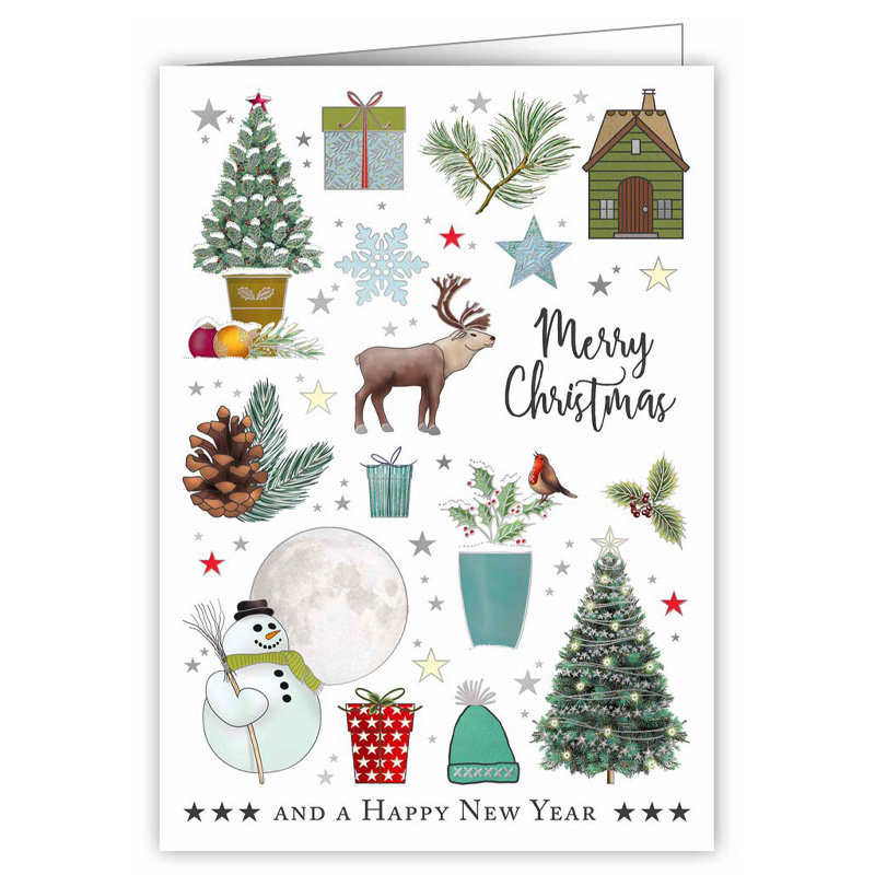 QU-4687 ΕΥΧΕΤΗΡΙΑ ΚΑΡΤΑ XMAS ΜΕ ΦΑΚΕΛΟ