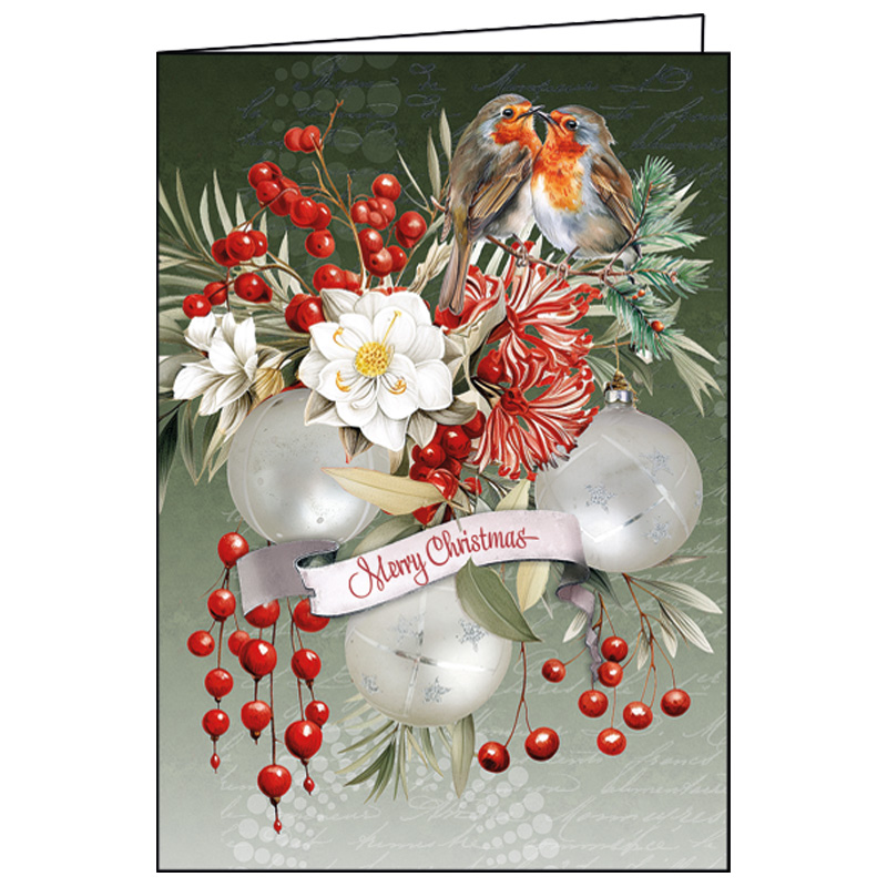 EG-101-1784 ΕΥΧΕΤΗΡΙΑ ΚΑΡΤΑ XMAS ΜΕ ΓΚΛΙΝΤΕΡ & ΦΑΚΕΛΟ