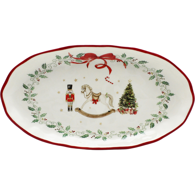 EX-282974 ΠΙΑΤΕΛΑ ΟΒΑΛ XMAS KOK.30,2Χ16,5Χ3,2EK. EX-282974 ΠΙΑΤΕΛΑ ΟΒΑΛ XMAS KOK.30,2Χ16,5Χ3,2EK.