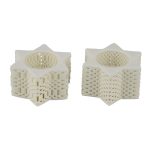 GE-22601150 ΑΣΤΕΡΙΑ ΡΕΣΟ 2ΜΟΤ.ΛΕΥΚΑ ΚΕΡ.3D6.5X6.5EK.