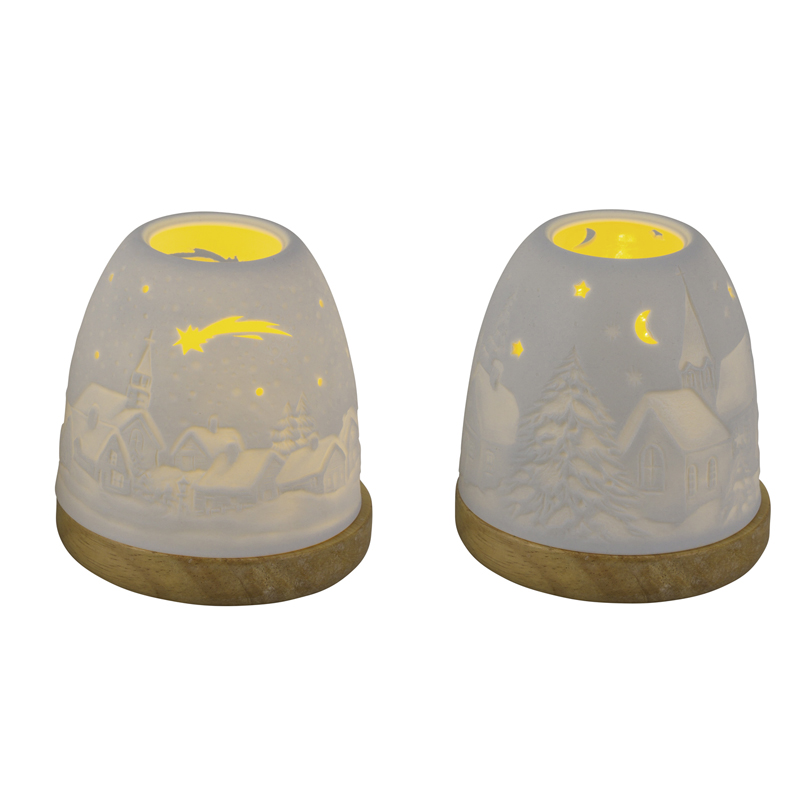 GE-22606020 LED 2MOT. ΠΟΡΣ. ΛΕΥΚΟ ME ΞΥΛ.ΒΑΣΗ 9X9X10ΕΚ. GE-22606020 LED 2MOT. ΠΟΡΣ. ΛΕΥΚΟ ME ΞΥΛ.ΒΑΣΗ 9X9X10ΕΚ.